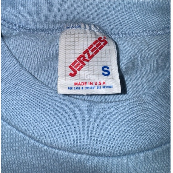 Jerzees: True 90’s Vintage Tee: Frankfurt Germany International School: Small - Picture 2 of 3